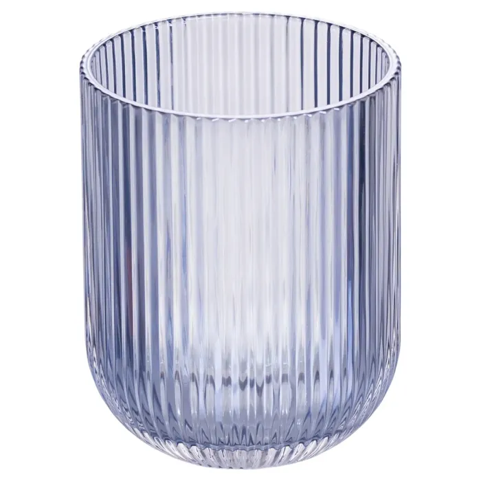 Набір склянок 6 шт скляні склянки 250 (мл) для соку, лимонаду, коктейлів склянки для напоїв Блакитний HP7112BL (HP7112BL) - зображення 2