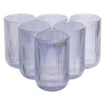 Набір склянок 6 шт скляні склянки 400 (мл) для соку, лимонаду, коктейлів склянки для напоїв HP7113RB (HP7113RB)