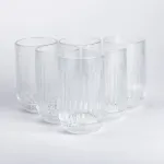 Набо склянок з товстого скла 6 шт скляні стакани 500 мл для холодних напоїв скляні стакани 500 мл (HP-YH-37)