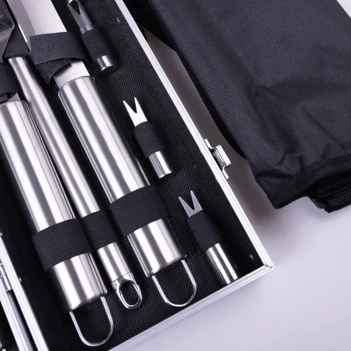 Набір аксесуарів для барбекю, мангала, гриля 19 предметів 42х14х7.5 см в кейсі HP-21-3 (HP-21-3) - изображение 9