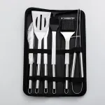 Набір аксесуарів для барбекю, мангала, гриля 6 предметів 40х10х5 см мангальне приладдя (HP-20-73)