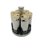 Набір баночок для спецій 6 шт 120 мл карусель для зберігання спецій 6 шт 120 мл (HP-1332)