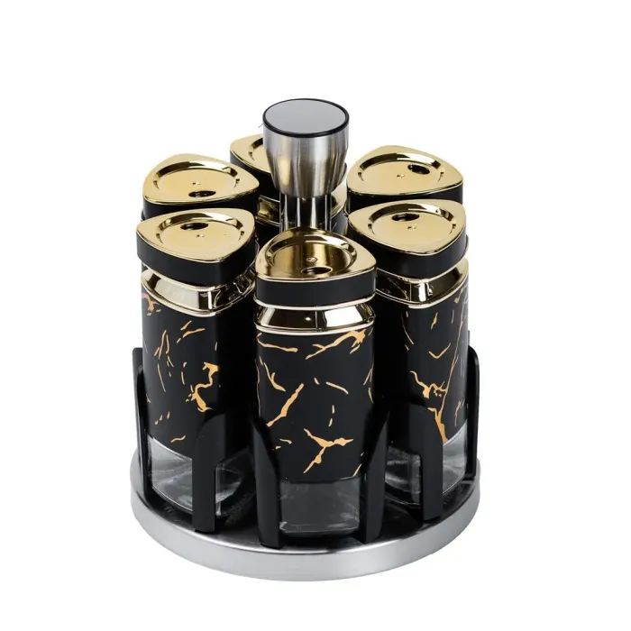 Набір баночок для спецій 6 шт по 120 мл карусель (HP1355) - зображення 1