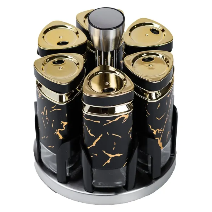 Набір баночок для спецій 6 шт по 120 мл карусель (HP1355) - зображення 2