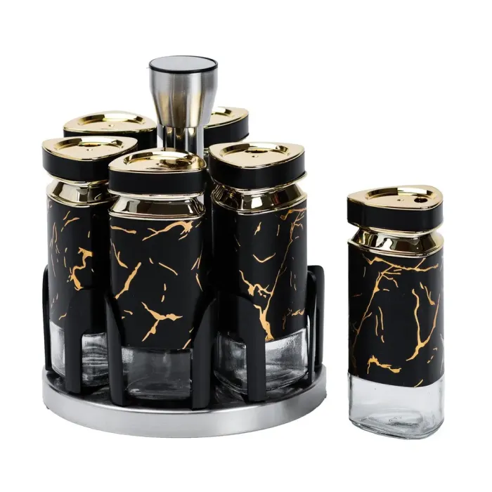 Набір баночок для спецій 6 шт по 120 мл карусель (HP1355) - зображення 3