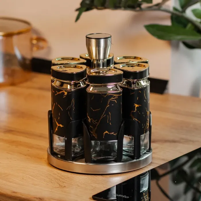 Набір баночок для спецій 6 шт по 120 мл карусель (HP1355) - зображення 6