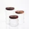 Набір банок для зберігання 3 штуки з бамбуковими кришками 400/600/800 мл 64486-14 (64486-14)