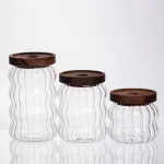 Набір банок для зберігання з бамбуковими кришками 400/600/800 мл 64486-13 (64486-13)