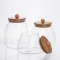 Набір банок для сипучих продуктів 3 штуки 0.5/0.8/1 л з бамбуковими кришками 64486-57 (64486-57)