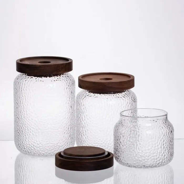 Набір банок для сипучих продуктів з бамбуковими кришками 400/600/800 мл 64486-11 (64486-11) - зображення 2