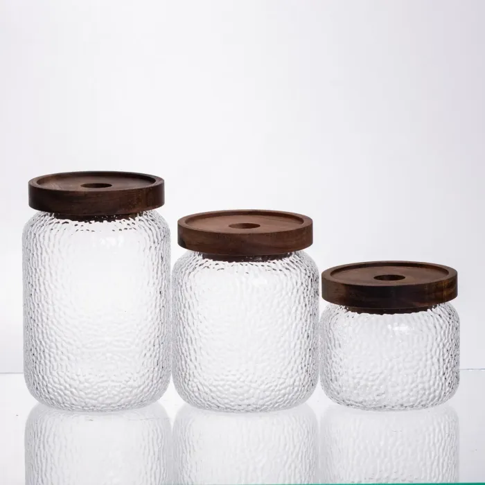 Набір банок для сипучих продуктів з бамбуковими кришками 400/600/800 мл 64486-11 (64486-11) - зображення 4