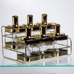 Набір банок для сипучих продуктів із ложкою 6 шт, золото HP-1337 (HP-1337)