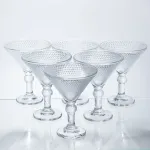 Набір келихів для мартіні Martini Glass 6 штук по 215 мл коктейльні HP-17-56 (HP-17-56)
