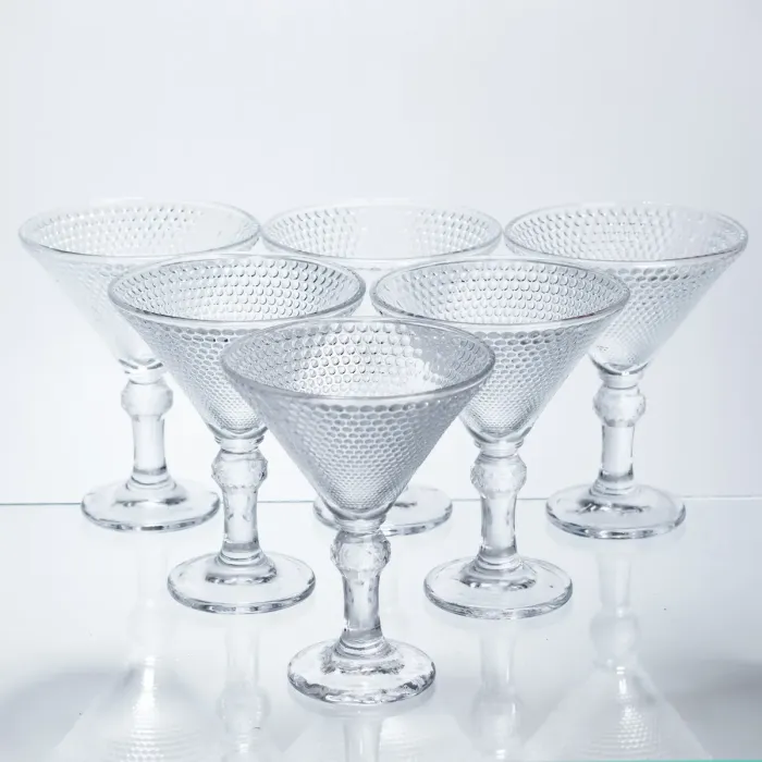 Набір келихів для мартіні Martini Glass 6 штук по 215 мл коктейльні HP-17-56 (HP-17-56) - зображення 1