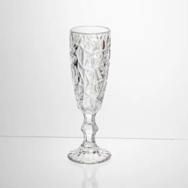 Набір келихів для шампанського 6 штук 160 мл подарункові келихи для шампанського на ніжці фужери для ігристих вин HP-19-164 (HP-19-164) - изображение 3