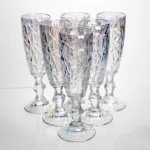 Набір келихів для шампанського 6 штук 160 мл подарункові келихи для шампанського на ніжці фужери для ігристих вин HP-19-172 (HP-19-172)