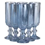 Набір келихів для шампанського 6 штук 160 мл Блакитний HP-19-67 (HP-19-67)