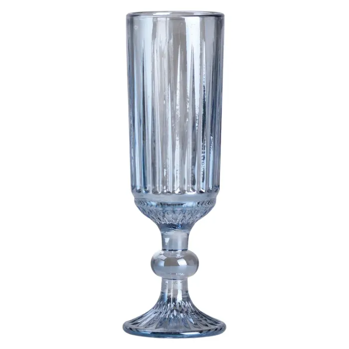 Набір келихів для шампанського 6 штук 160 мл Блакитний HP-19-67 (HP-19-67) - зображення 2