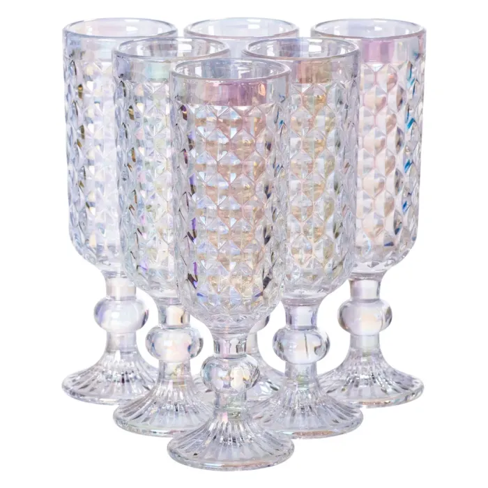 Набір келихів для шампанського 6 штук по 160 (мл) Хамелеон HP-19-109 (HP-19-109) - зображення 1