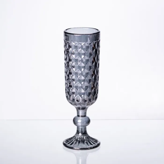 Набір келихів для шампанського 6 штук по 160 (мл) Сірий HP-19-115 (HP-19-115) - зображення 3