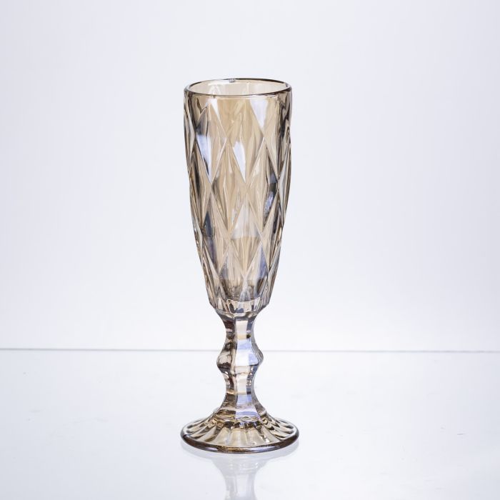 Набір келихів для шампанського Citrine 6 штук по 180 мл HP-19-280 прозорий келих для напоїв ігристих вин легких коктейлів (HP-19-280) - зображення 2