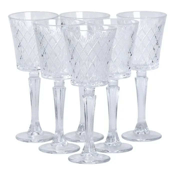 Набір келихів для вина 6 шт 225 мл на високій ніжці HP-19-128 (HP-19-128) - изображение 1