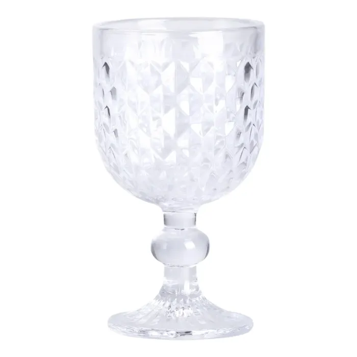 Набір келихів для вина 6 шт по 220 мл на низькій ніжці Прозорий HP-19-104 (HP-19-104) - изображение 2