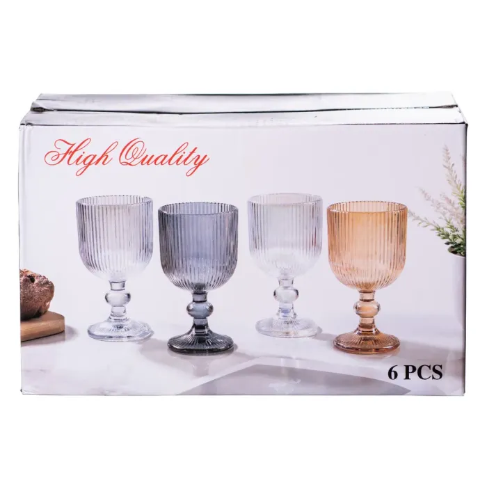 Набір келихів для вина 6 шт по 220 (мл) Хамелеон HP-19-110 (HP-19-110) - зображення 5