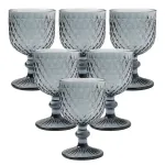 Набір келихів для вина 6 (шт) по 220 (мл) Сірий HP-19-116 (HP-19-116)