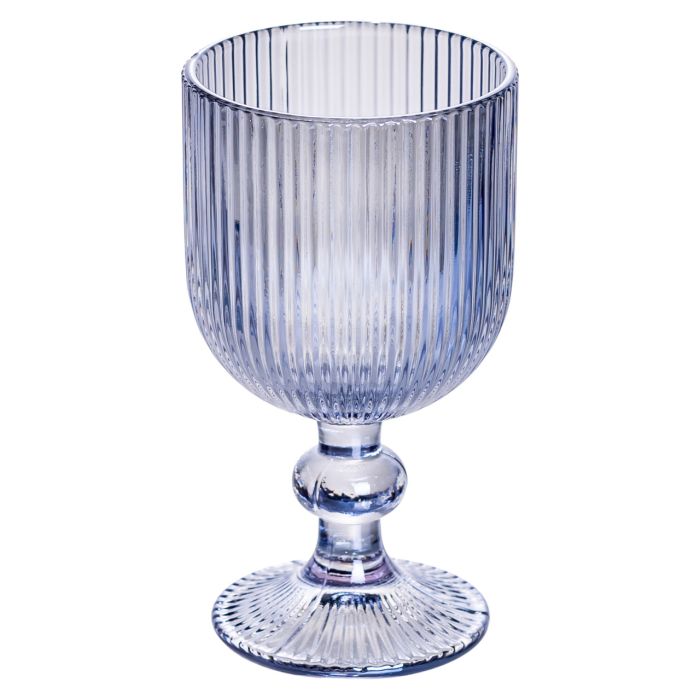 Набір келихів для вина 6 (шт) по келихи під вино 220 (мл) на ніжці келихи винні Блакитний HP-19-7114BL (HP-19-7114BL) - изображение 2