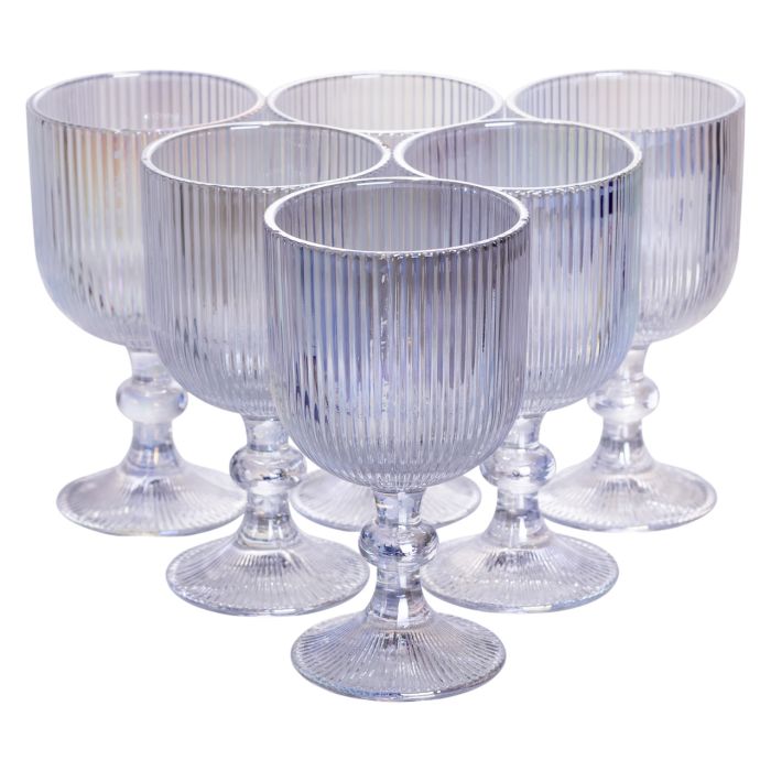 Набір келихів для вина 6 (шт) по келихи під вино 300 (мл) на ніжці келихи винні HP7115RB (HP7115RB) - изображение 1