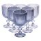 Набір келихів для вина 6 (шт) по келихи під вино 300 (мл) на ніжці келихи винні Блакитний HP7115BL (HP7115BL)