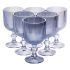 Набір келихів для вина 6 (шт) по келихи під вино 300 (мл) на ніжці келихи винні Блакитний HP7115BL (HP7115BL)