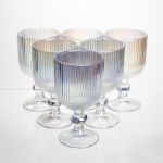 Набір келихів для вина 6 штук 220 мл на ніжці скляні Прозорий Yiwu HP-19-205 (HP-19-205)