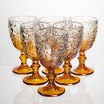 Набір келихів для вина 6 штук 240 мл на ніжці скляні Yiwu HP-19-190 (HP-19-190)