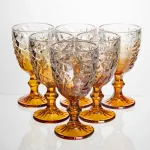 Набір келихів для вина 6 штук 240 мл на ніжці скляні Yiwu HP-19-190 (HP-19-190)