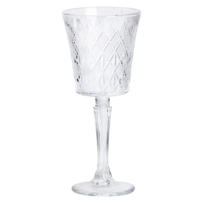 Набір келихів для вина на високій ніжці 6 шт 295 мл скляні HP-19-127 (HP-19-127) - изображение 4