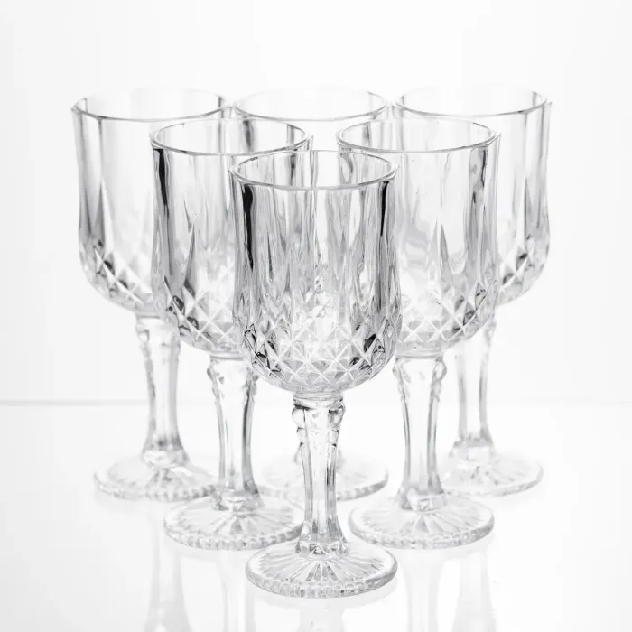 Набір келихів для вина Vintage Crystal 6 штук по 150 мл Yiwu HP-34-73 (HP-34-73) - изображение 1