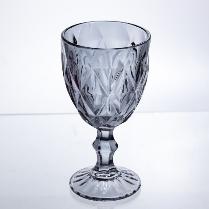 Набір келихів столових Fractal 6 штук по 300 мл HP-19-269 для напоїв коктейлів шампанського прозорий (HP-19-269) - изображение 2