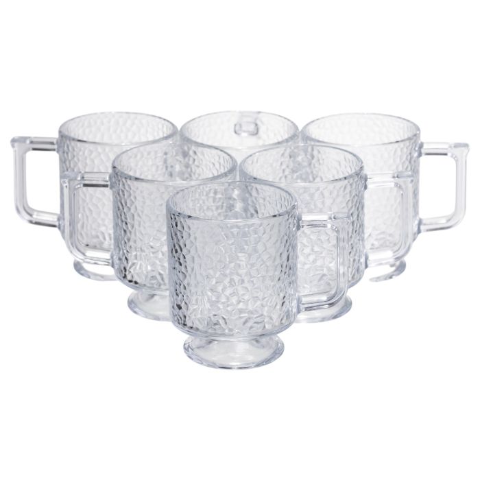 Набір чашок 6 шт для чаю та кави Goblet по 300 (мл) кружки скляні HP-19-L8 (HP-19-L8) - изображение 1