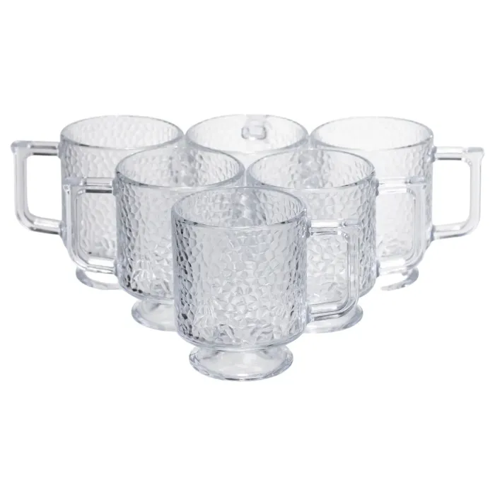 Набір чашок 6 шт для чаю та кави Goblet по 300 (мл) кружки скляні HP-19-L8 (HP-19-L8) - зображення 1