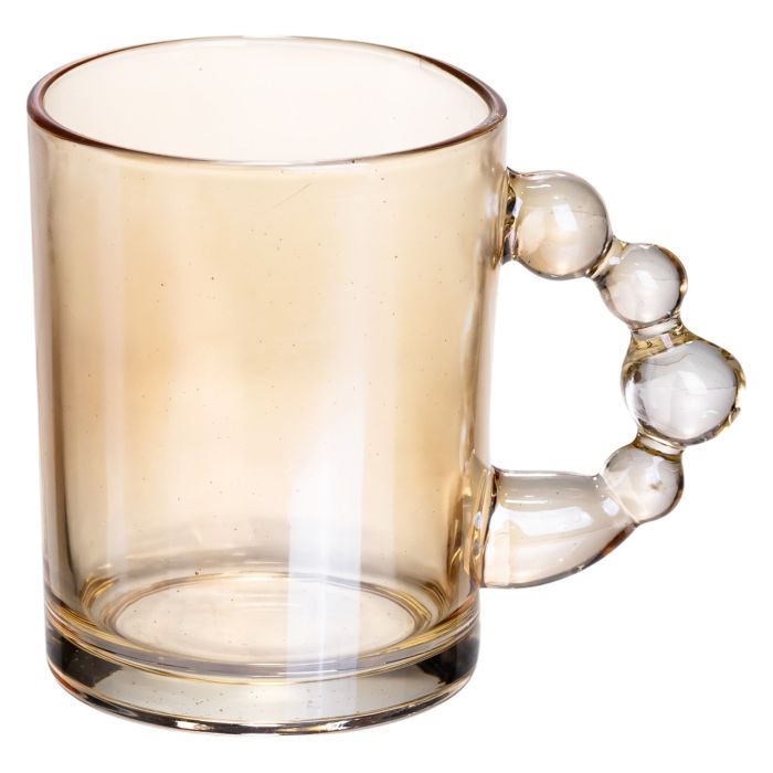 Набір чашок 6 шт для чаю та кави по 350 (мл) кружки скляні Коричневий HP-19-ZD-2 (HP-19-ZD-2) - зображення 2