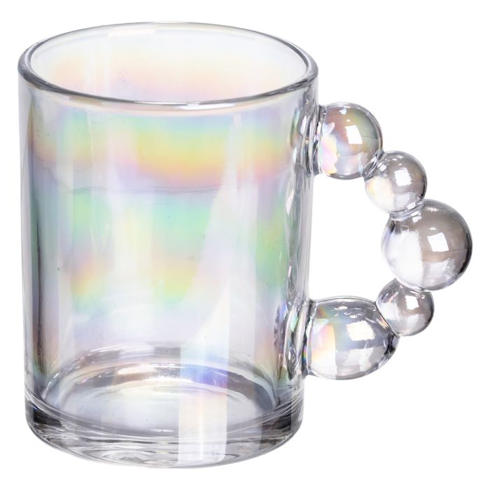 Набір чашок 6 шт для чаю та кави по 350 (мл) кружки скляні rainbow HP-19-ZD-4 (HP-19-ZD-4) - зображення 2