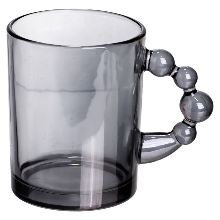 Набір чашок 6 шт для чаю та кави по 350 (мл) кружки скляні Сірий HP-19-ZD-3 (HP-19-ZD-3) - зображення 2
