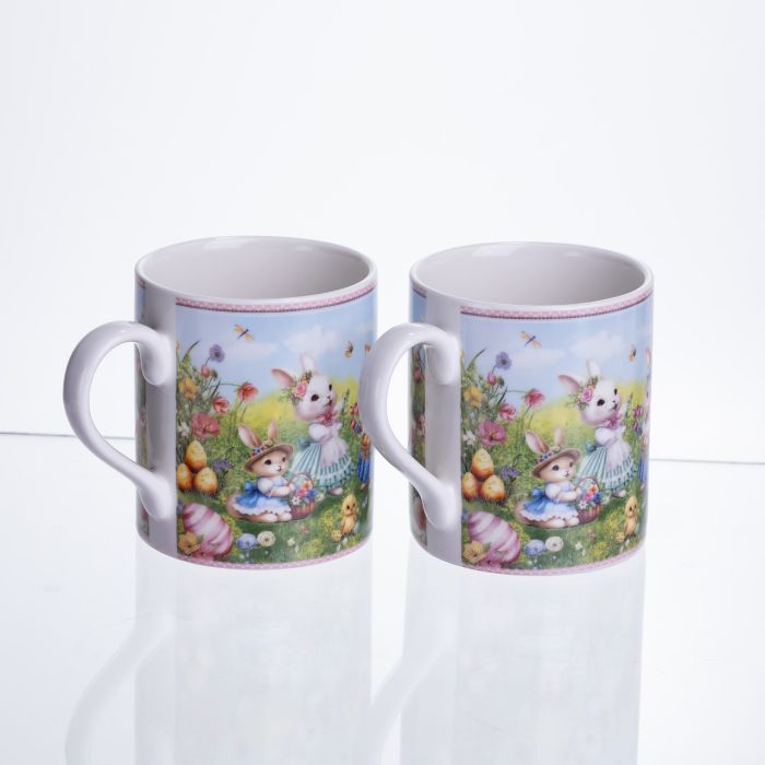 Набір чашок порцелянових Rabbit Family  220 мл 2шт HP-7323-8 (HP-7323-8) - зображення 3