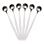 Набір десертних ложок 6 штук нержавіючої сталі 20.5 (см) Срібло HP-8-32 (HP-8-32)