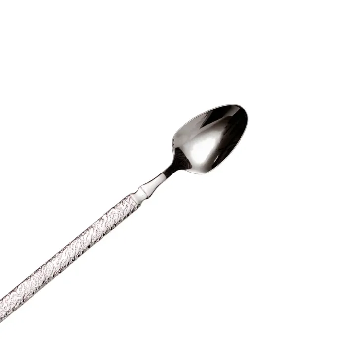 Набір десертних ложок 6 штук з нержавіючої сталі 20 (см) Срібло HP-8-38 (HP-8-38) - изображение 3