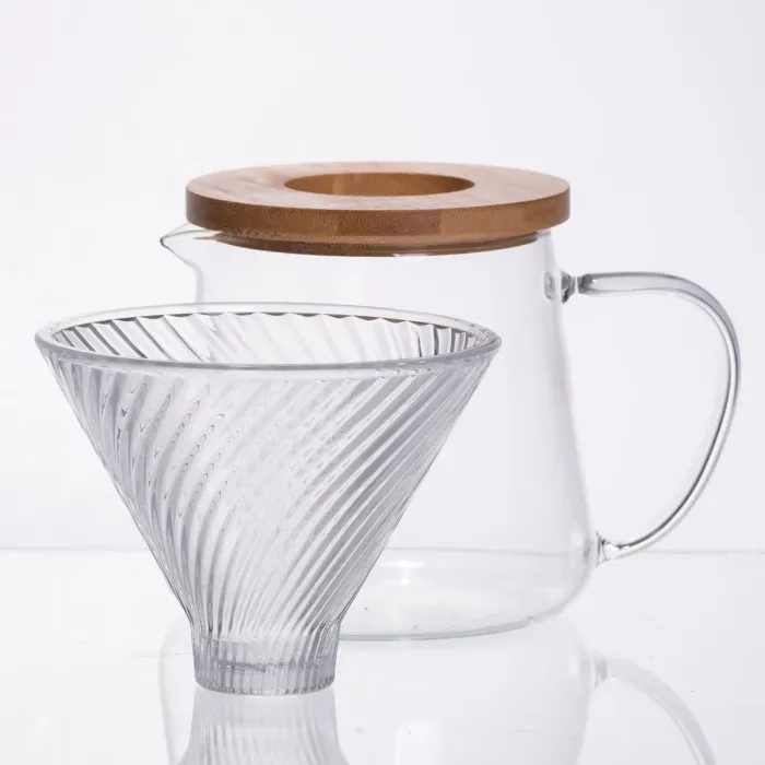 Набір для кави скляний заварник та пуровер 600 мл 64486-29 (64486-29) - изображение 2
