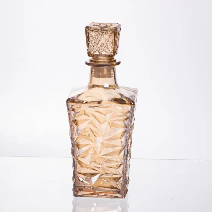 Набір для напоїв графин та 6 склянок для напоїв із товстого скла коричневий 64486-25 (64486-25) - зображення 2