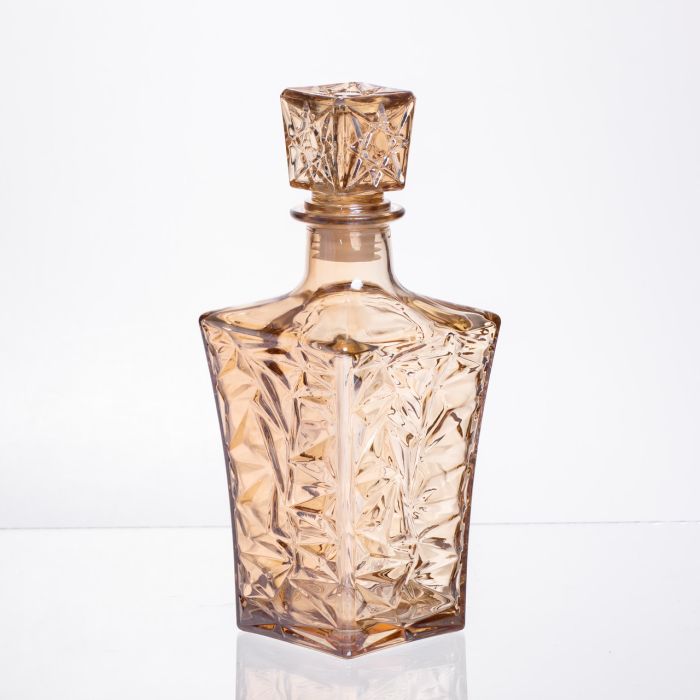 Набір для напоїв графин та 6 склянок для напоїв із товстого скла коричневий 64486-25 (64486-25) - изображение 5